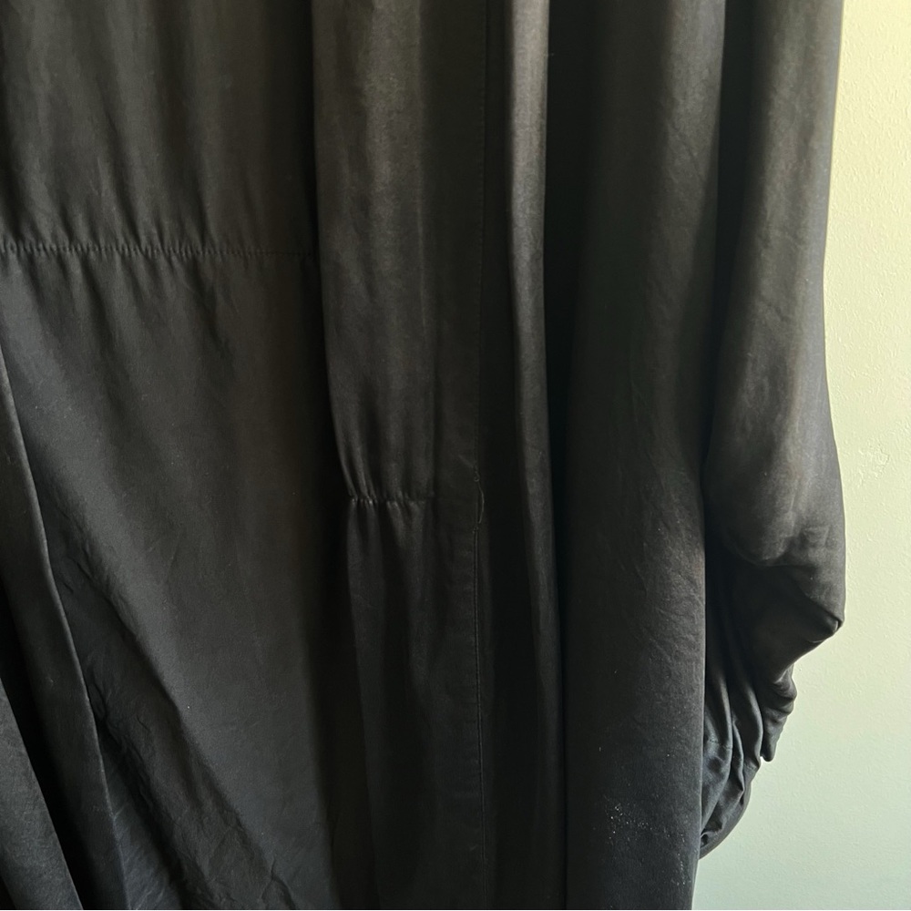 Lunya Washable Silk Robe Short Black No Tie Size 2XL/3XL - Picture 3 of 6